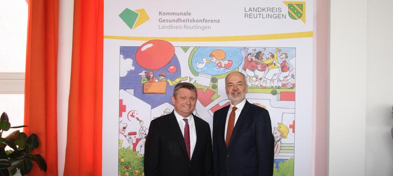 Gesundheitsminister Hermann Gröhe und Landrat Thomas Reumann