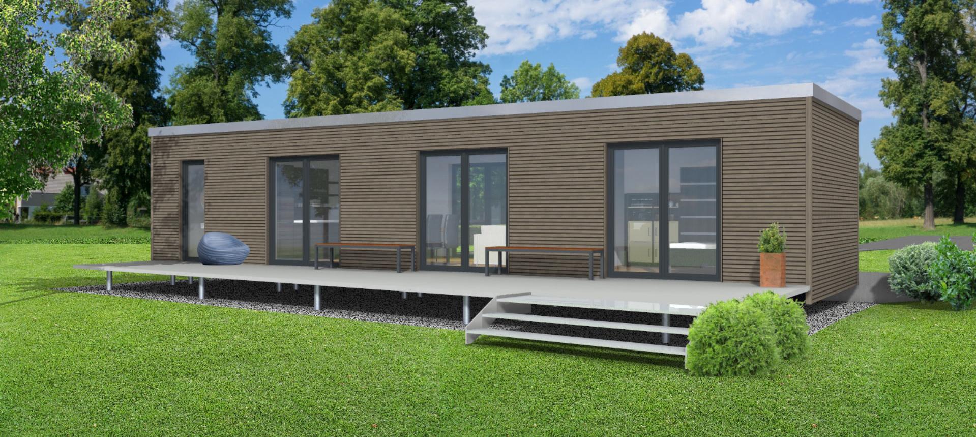 FlyingSpace Modulhaus auf der Landesgartenschau Würzburg 2018 Visualisierung FlyingSpace