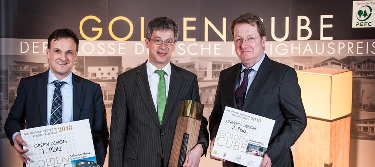 Golden Cube 2018 - SchwörerHaus zweifacher Gewinner Golden Cube Verleihung 2018 - SchwörerHaus zweifacher Gewinner