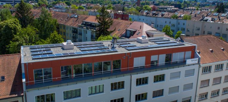 Dachaufstockung in Holzständerbauweise in Basel Dachaufstockung in Basel