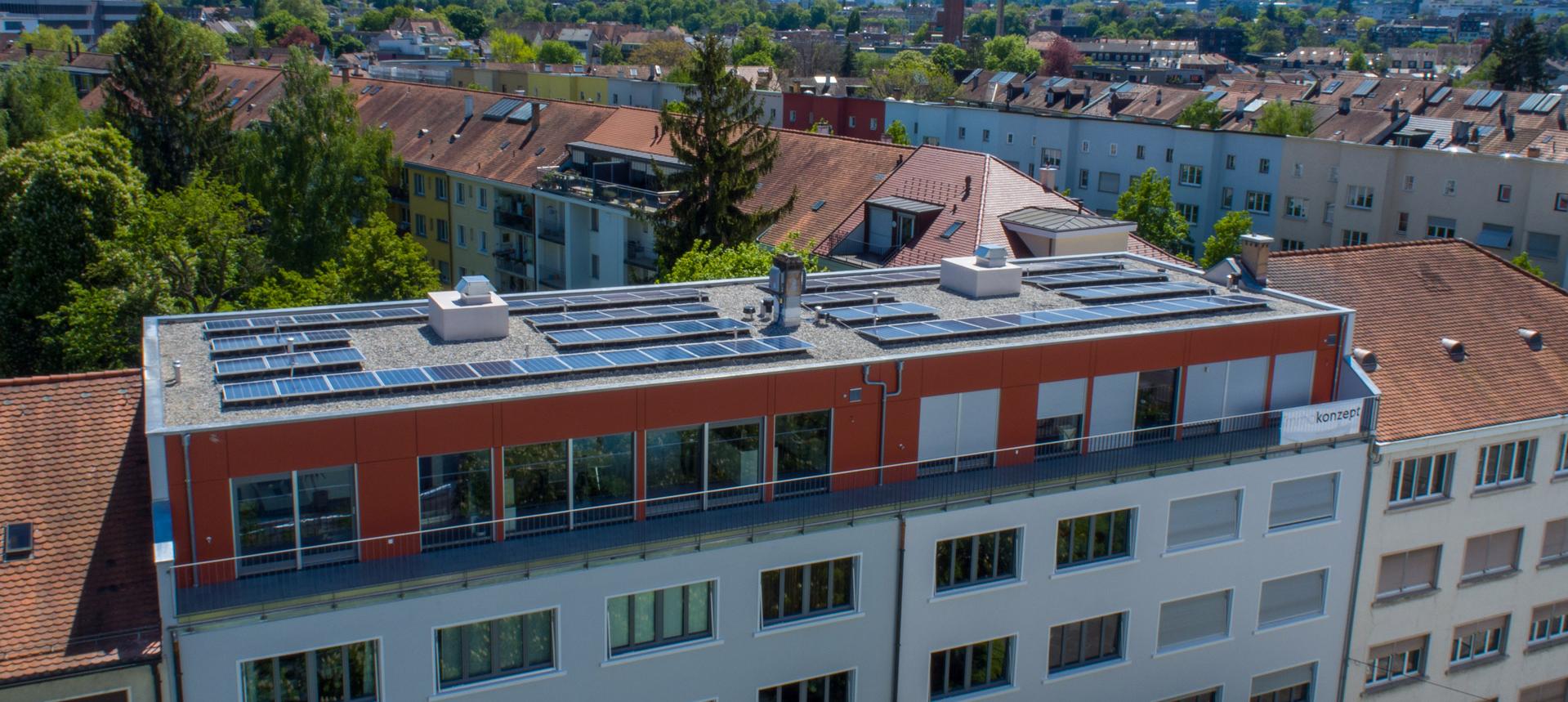 Dachaufstockung in Holzständerbauweise in Basel Dachaufstockung in Basel