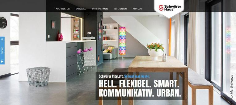 Webseite www.schwoerer-cityloft.de