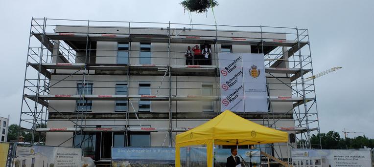 Richtfest 39.000 Schwörer-Haus in Ravensburg