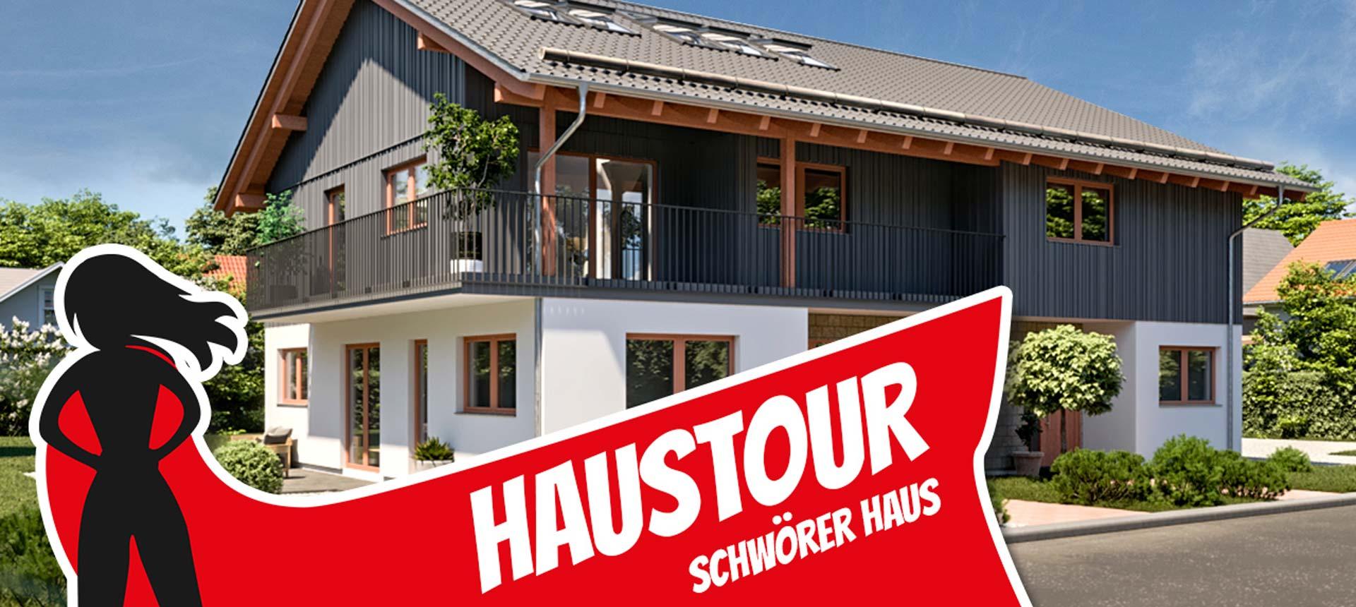 Hausbauhelden zu Besuch in Poing Haustour durch das Schwörer-Musterhaus in Poing