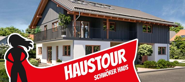 Hausbauhelden zu Besuch in Poing Haustour durch das Schwörer-Musterhaus in Poing