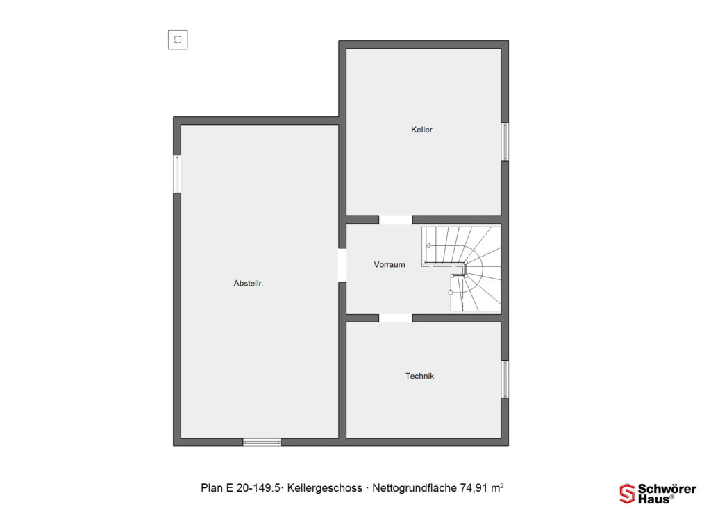 bayrisches Landhaus Grundriss Kellergeschoss