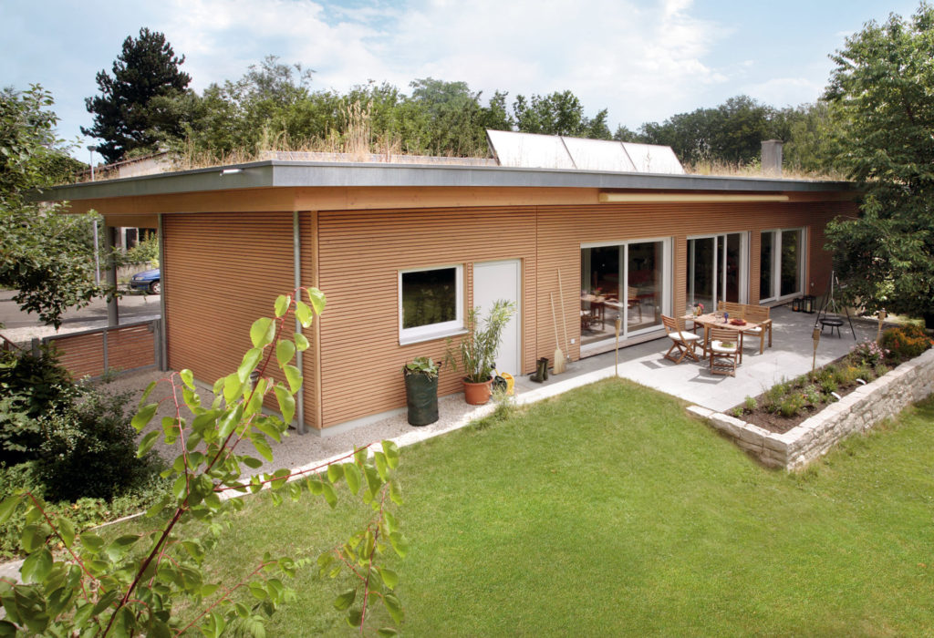 Bungalow mit Flachdach