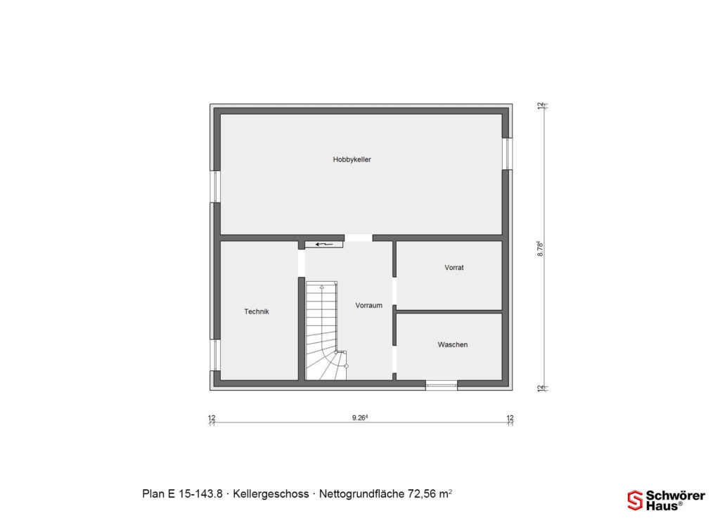 Einfamilienhaus Grundriss Kellergeschoss