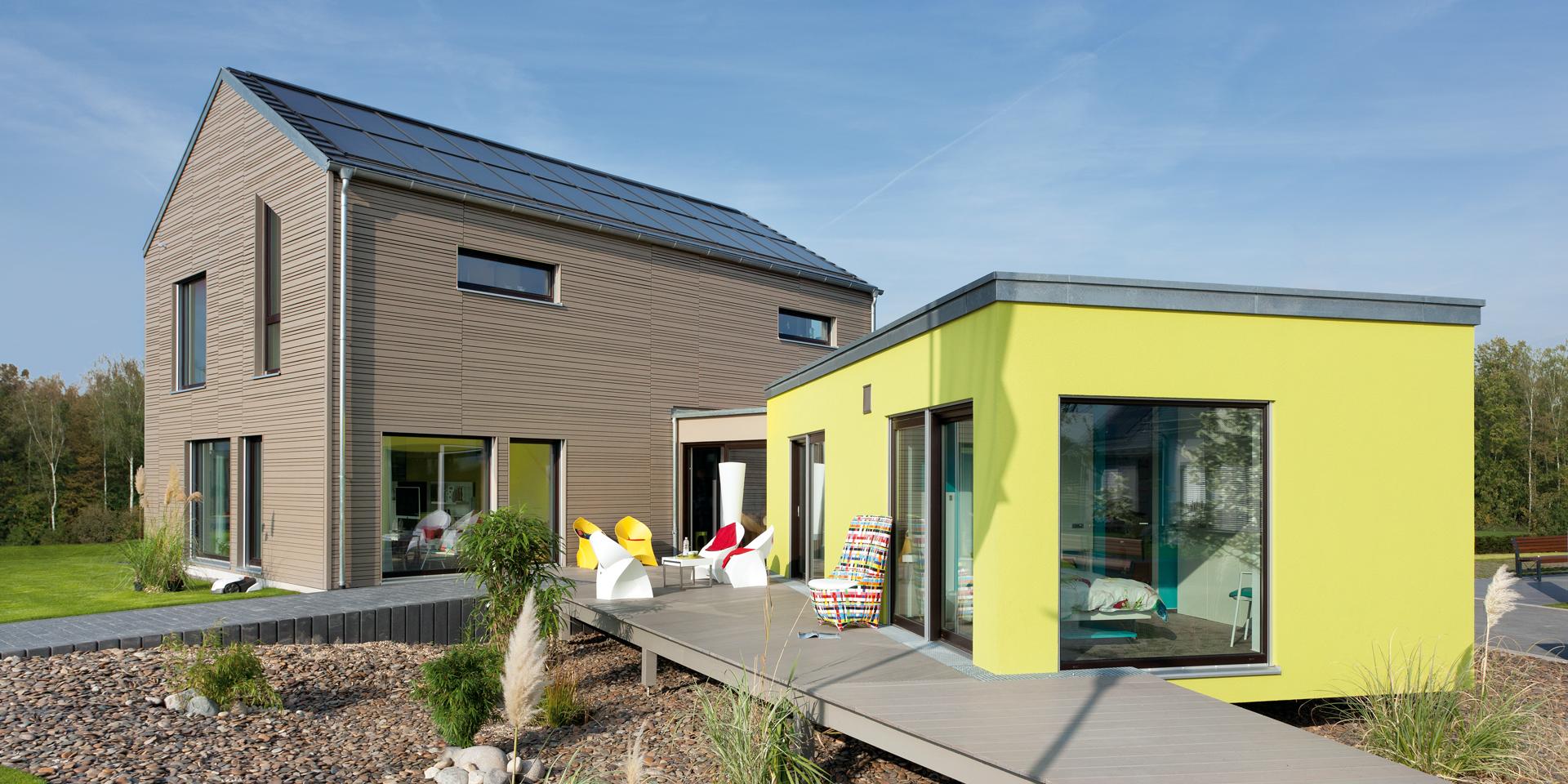 Einfamilienhaus Passivhaus mit Anbau als Einliegerwohnung