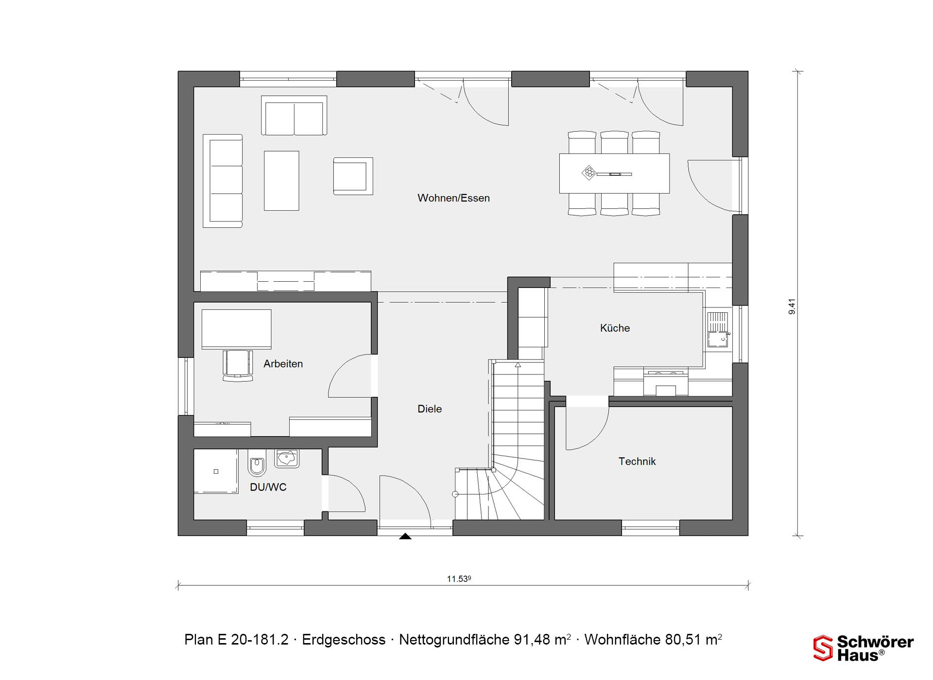 Satteldach Haus Ohne Dachvorsprung Schw rerHaus