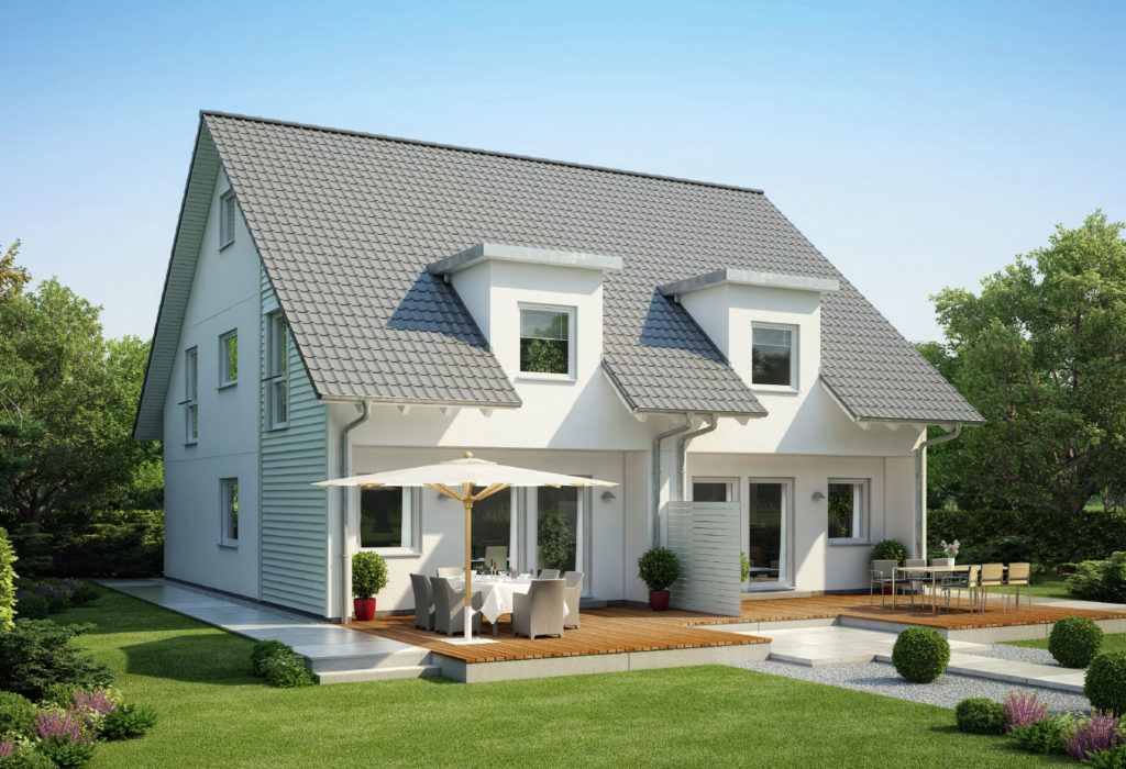 Modernes Doppelhaus