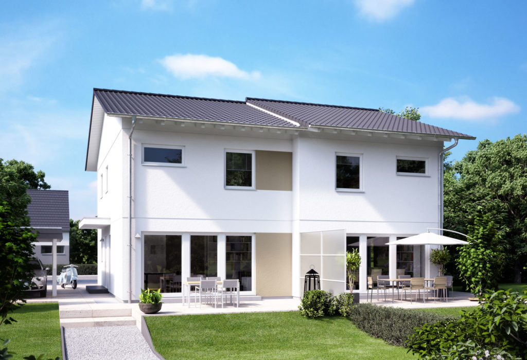 Versetztes Doppelhaus