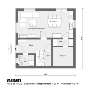 Aktionshaus Raumwunder: Grundriss