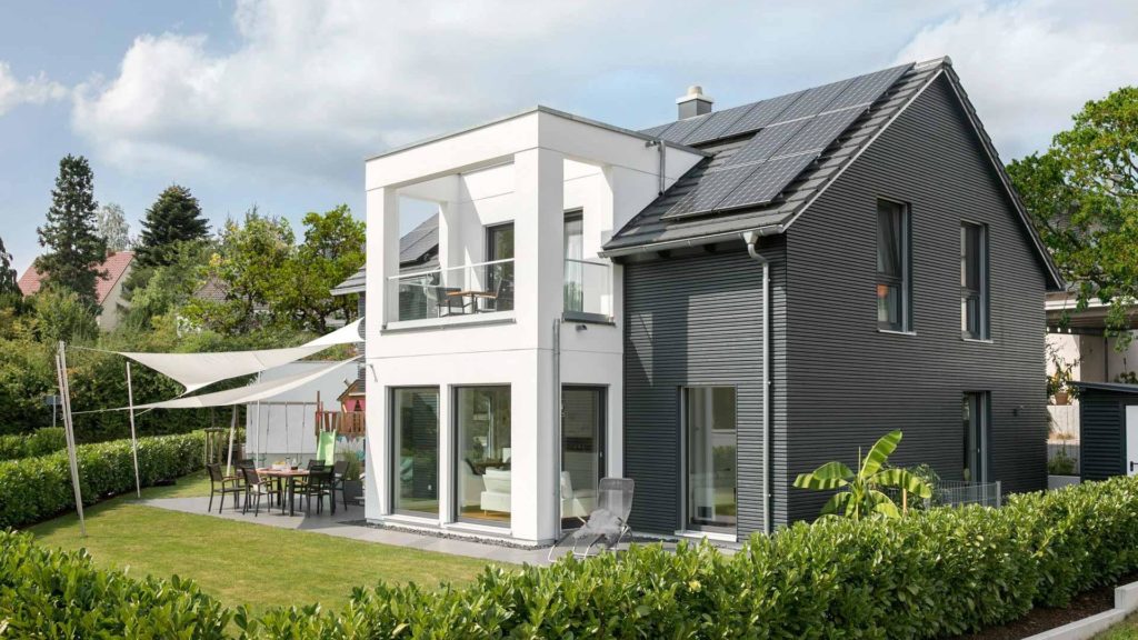 Einfamilienhaus mit Luftbalken