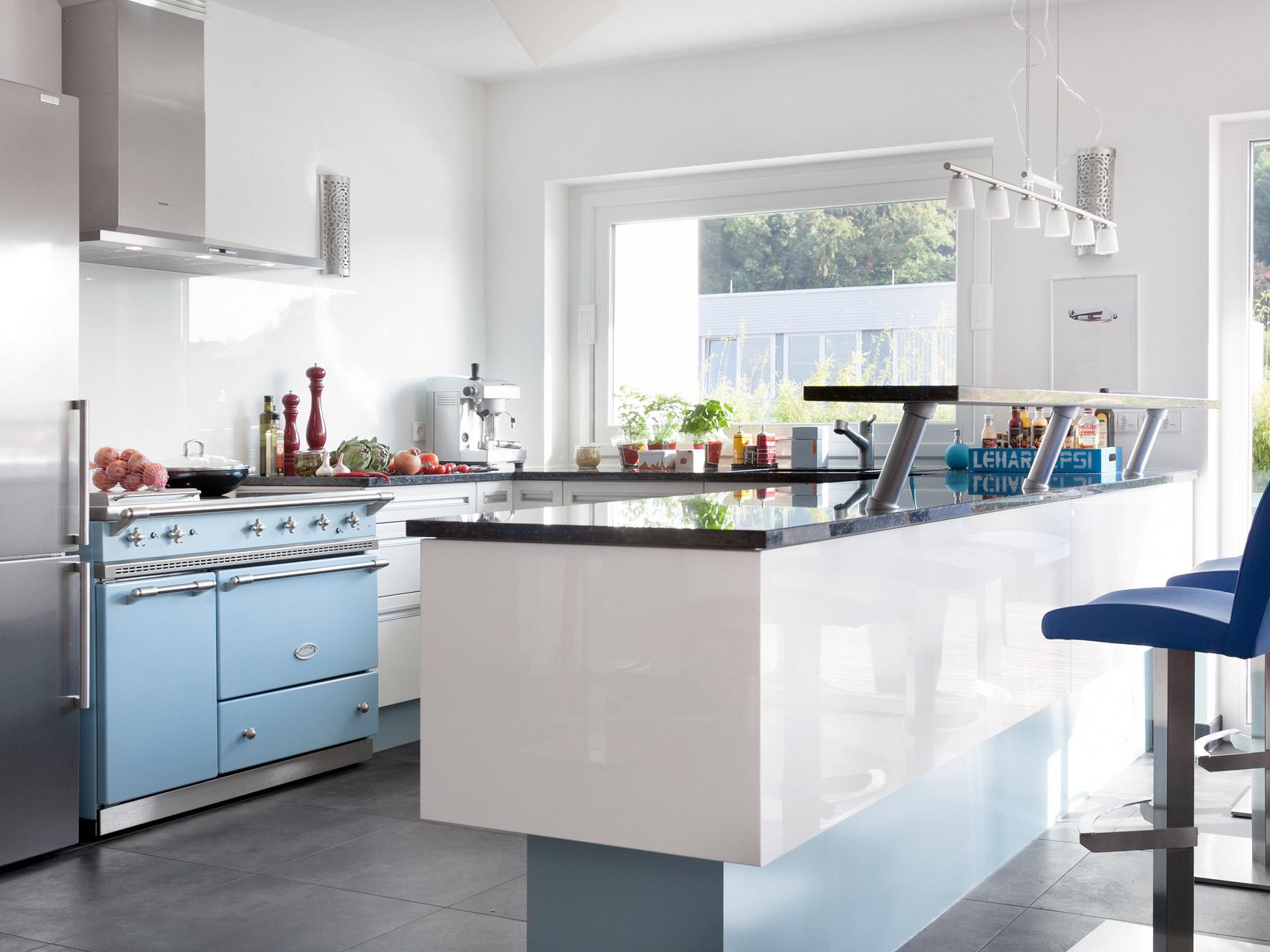 Moderne Küche blau