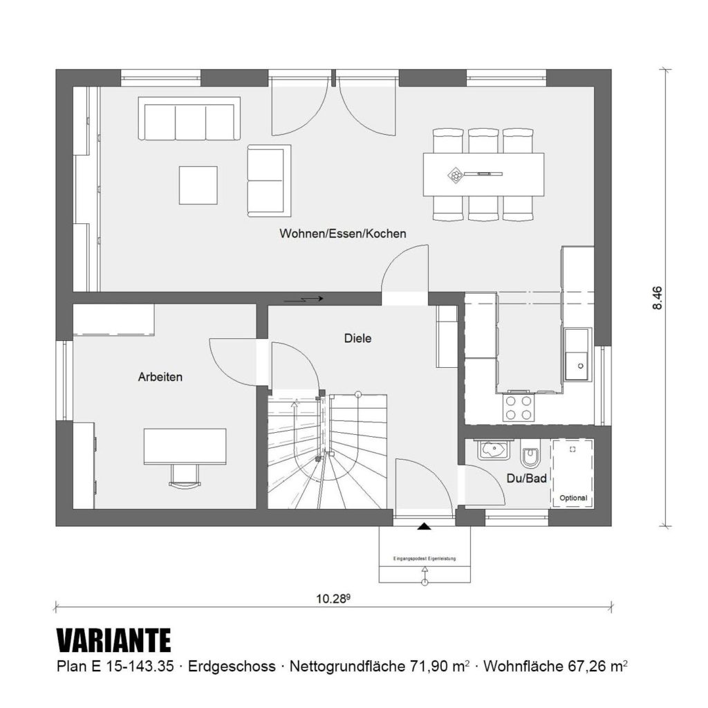 Aktionshaus Erdgeschoss Variante E15-143.35