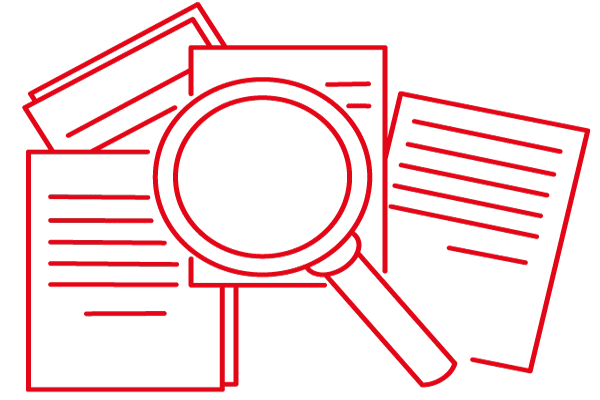 Icon Sichtung Unterlagen