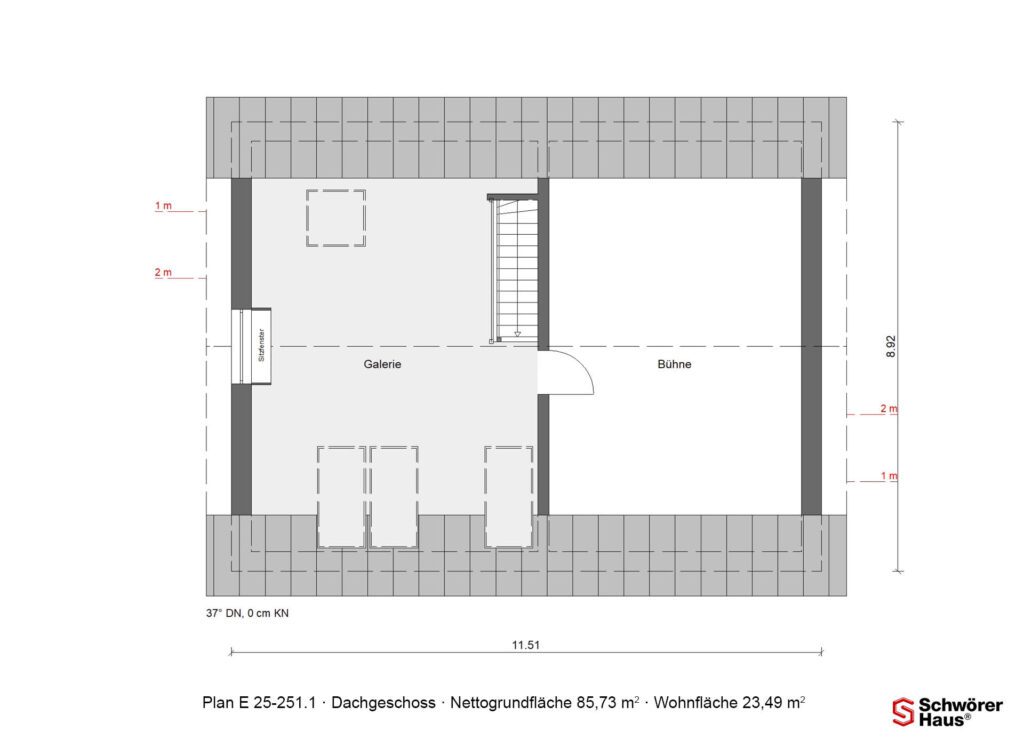 Schwoerer-Musterhaus in Wuppertal Dachgeschoss