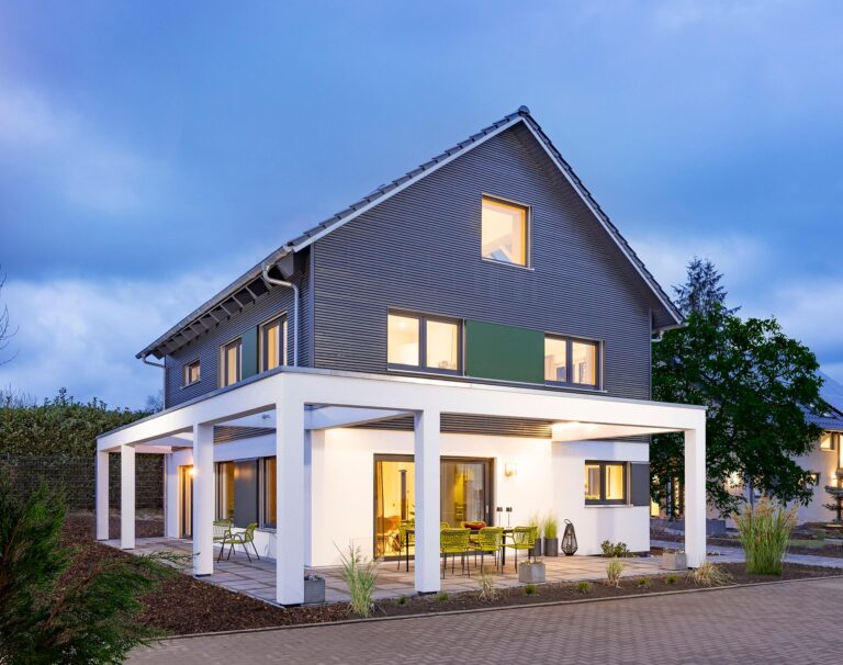 Einfamilienhaus mit Luftbalken