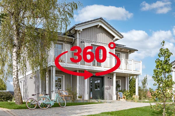 360 Grad Rundgang Musterhaus Barefoot