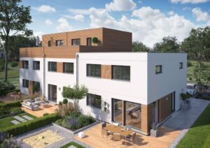 Reihenhaus mit Bauhausstil