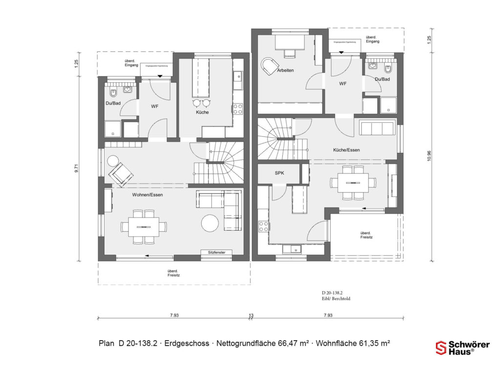 Grundriss-Erdgeschoss-Doppelhaus-mit-Flachdach
