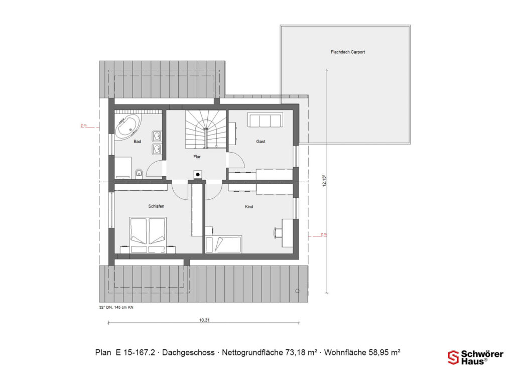 Grundriss-Obergeschoss-Einfamilienhaus
