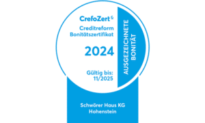 Ausgezeichnete Bonität für SchwörerHaus