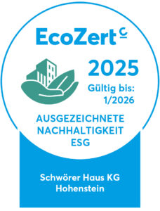 EcoZert Auszeichnung 2025 für SchwörerHaus