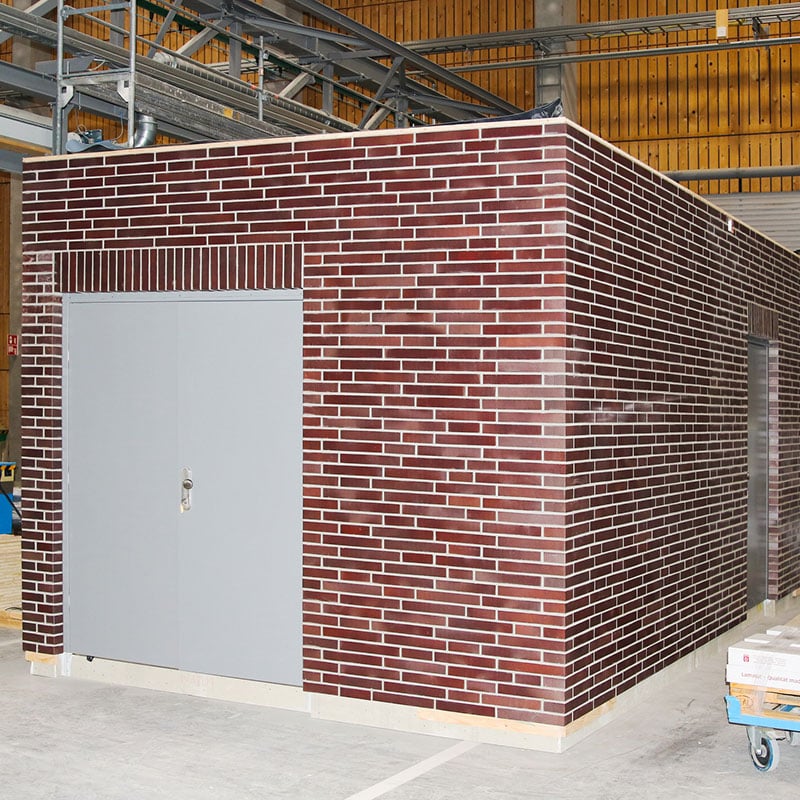 Schwoerer-Modul-Lösung Flachdach Klinker