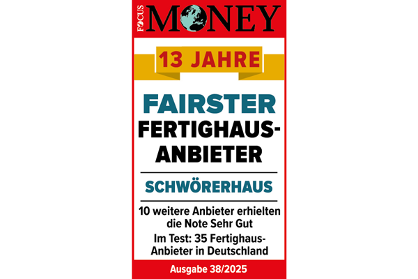 Siegel Fairster Fertighausanbieter für SchwörerHaus