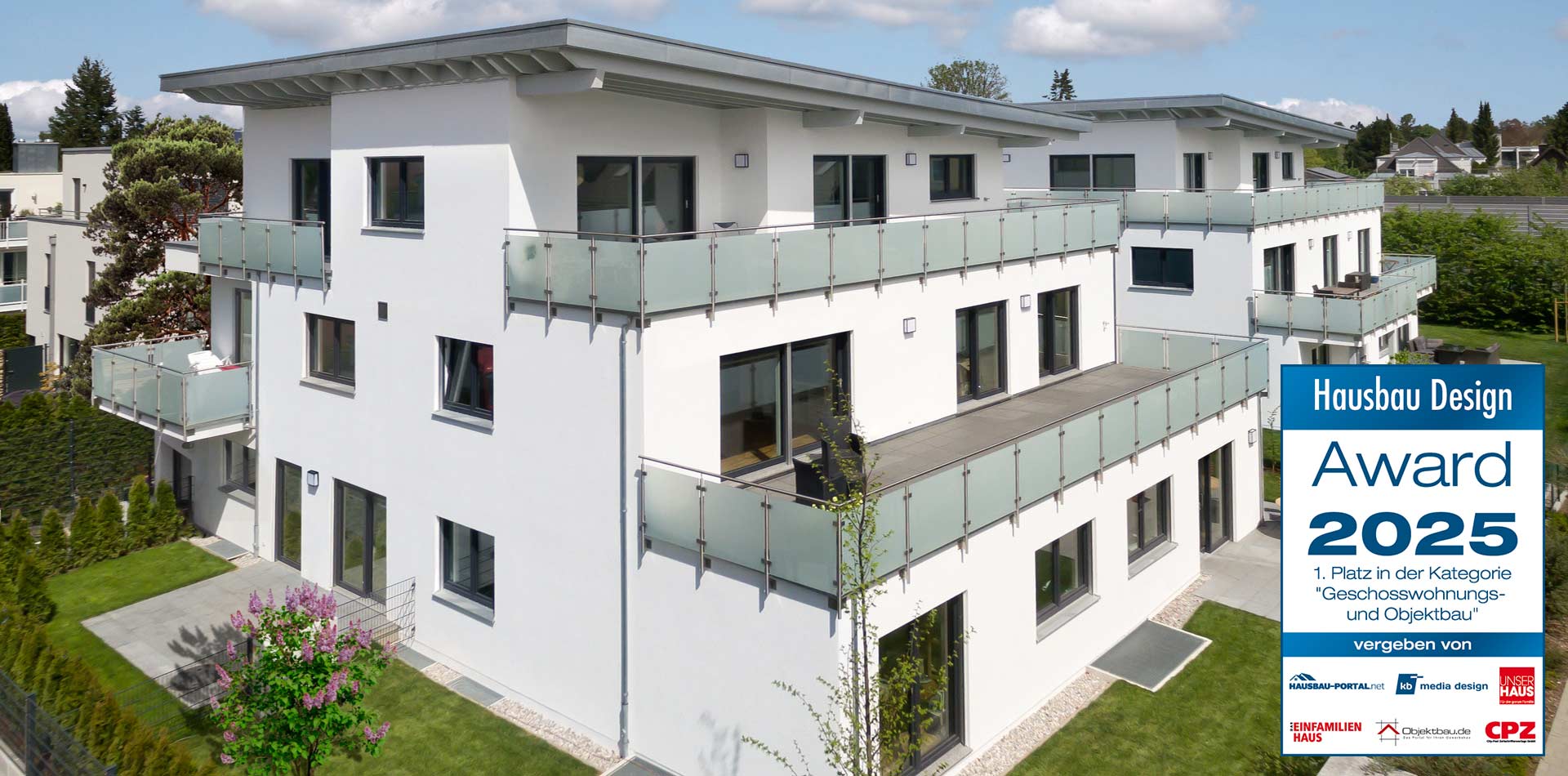 Mehrfamilienhäuser in München gewinnen Kategorie Objektbau beim Hausbau Design Award 2025