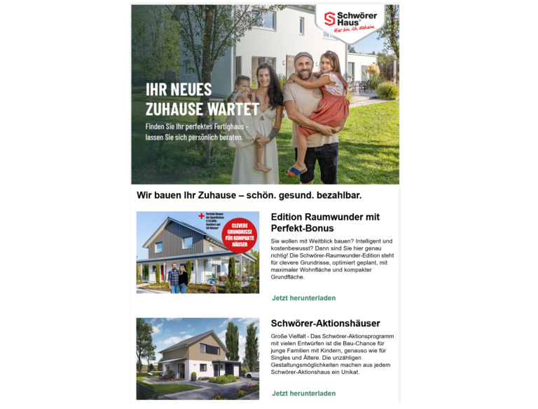 Digitales Infopaket mit Katalog Download