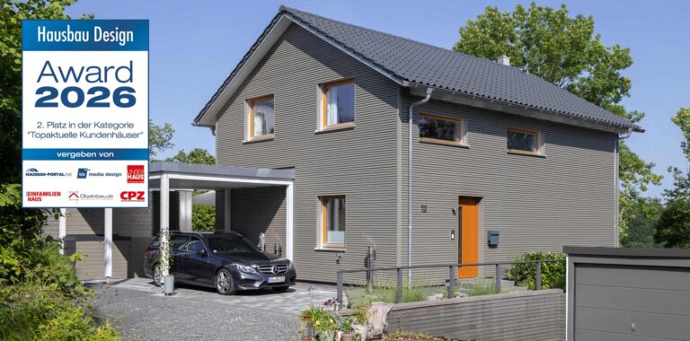 SchwörerHaus gewinnt beim Hausbau Design Award den 2. Platz in der Kategorie Kundenhäuser