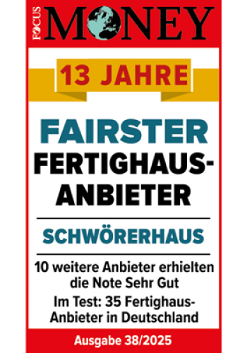 Siegel Fairster Fertighausanbieter für SchwörerHaus