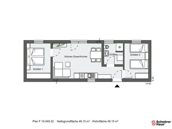 Grundriss großes FlyingSpace Tiny House Village Löffingen