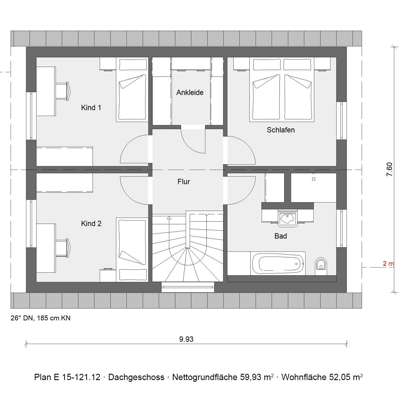 Grundriss Raumwunder 5 Dachgeschoss