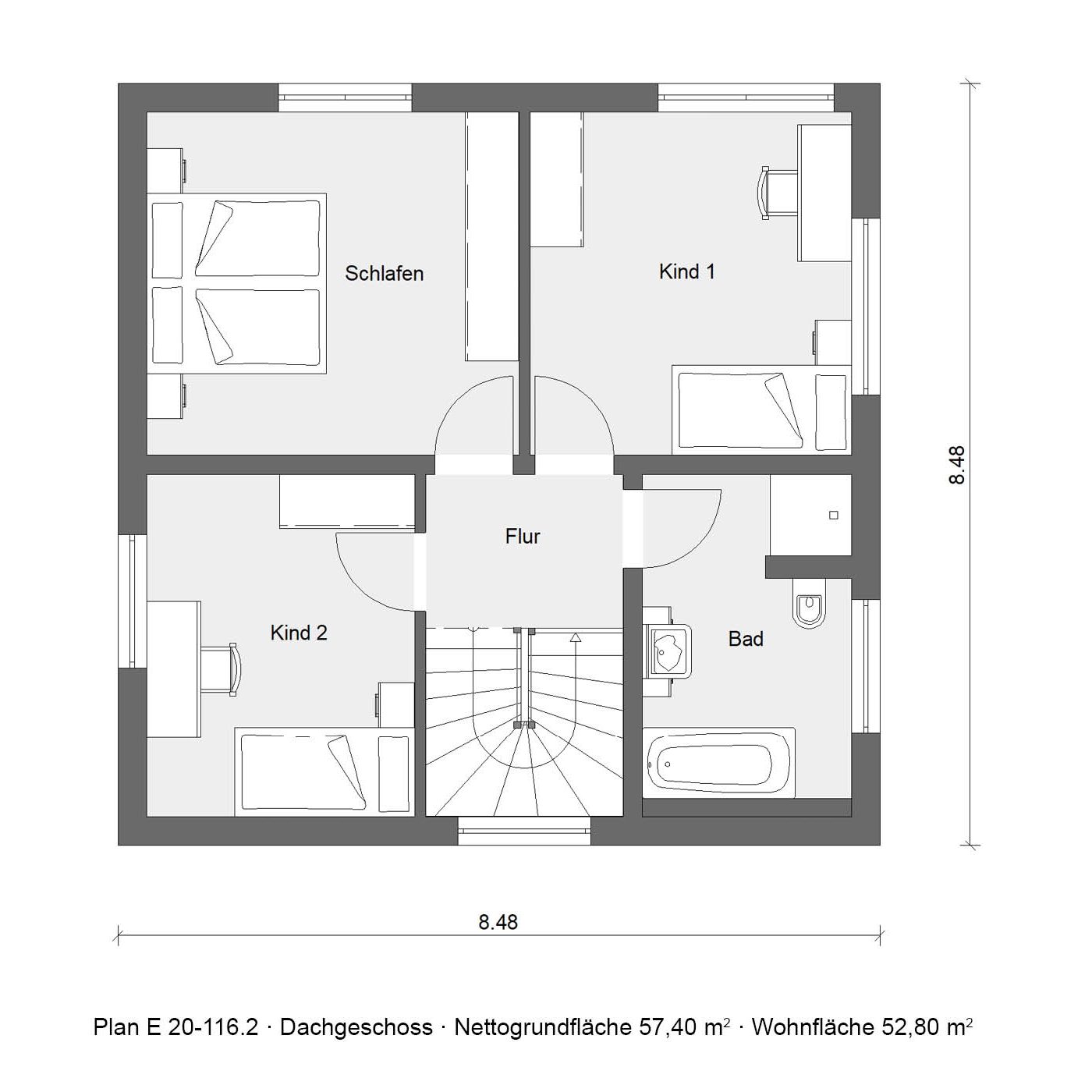 Raumwunder im Bauhausstil - Dachgeschoss