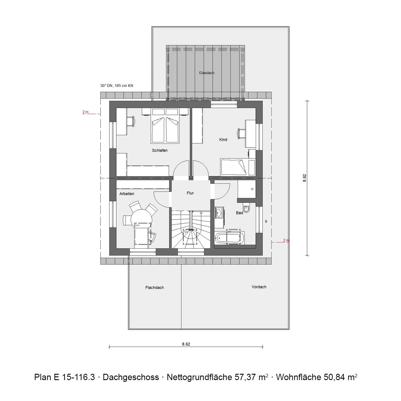 Schwörer-Musterhaus Ulm Dachgeschoss