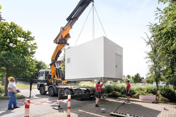 Technik-Modul Montage SchwoererHaus